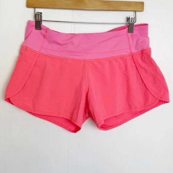 Lululemon run times running shorts hot pink Size 6 - Picture 2 of 8